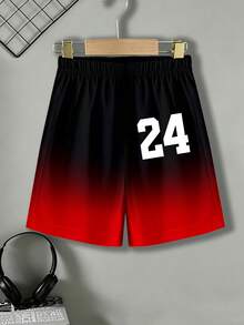 Set de 2 piezas de camiseta de manga corta con estampado floral y pantalones cortos casuales para niños pequeños, para primavera/verano - Multicolor - Ver 3