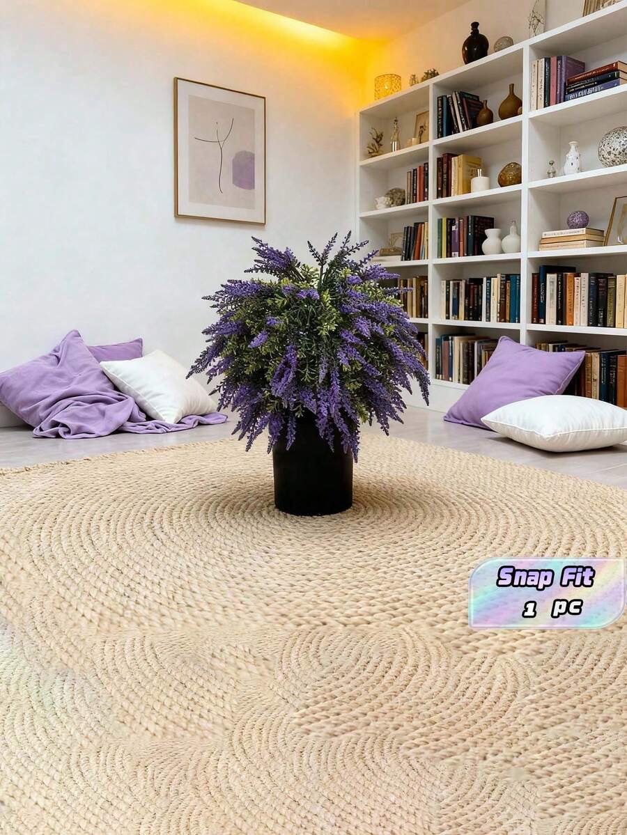 Cây cảnh nhỏ trồng trong chậu để trang trí vườn hoa oải hương, cây bonsai oải hương, trang trí nhà cửa trong nhà, mô phỏng cây cảnh nhỏ trong chậu. - Màu tím - Xem 1