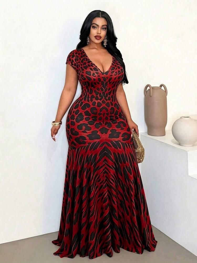 leopard and red dress multiway maxi cinch  HISSY FIT LTD Crafted from high How to Wear This Season's