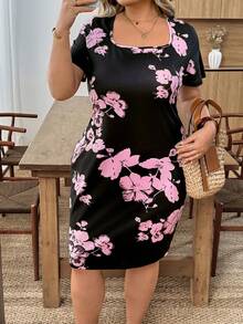 SHEIN CURVE+ Đầm ôm sát in hoa, đầm sinh nhật & dự tiệc / đầm công sở / đầm nhà thờ / đầm cưới / đầm nghỉ lễ / đầm đi biển / đầm màu pastel cho nữ / đầm tốt nghiệp / đầm tốt nghiệp màu trắng / trang phục tốt nghiệp / đầm dự tiệc cưới cho nữ / đầm dự tiệc cô dâu / đầm trắng kín đáo cho nữ / trang phục cao bồi cho nữ / trang phục rodeo cho nữ / trang phục cao bồi / phong cách Boho / quần áo Boho cho nữ / phong cách Bohemian / phong cách Boho Chic / đầm cỡ lớn / đầm mùa hè / đầm mùa xuân / đầm thanh lịch cho nữ - Nhiều màu - Xem 7