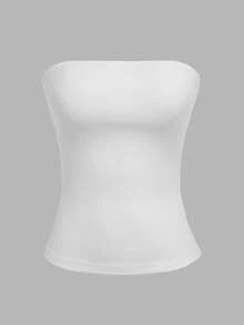 Comfortcana 4pcs Plus Size Solid Color Camisole Tops, Back To School Season - Multicolor - View 9