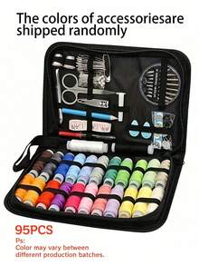 95 Sewing Kits (Random Colors) - Comprehensive Sewing Supplies And Accessories Set, Including 24 Colors Of Thread, Needles, Scissors, Buttons, Tape Measure, Seam Ripper, Etc. - Ideal For Minor Repairs, Emergency Fixes, Tailoring, DIY Crafts - Portable Travel Sewing Box, Suitable For Home, Outdoor And On-The-Go Use - Multicolor - View 13