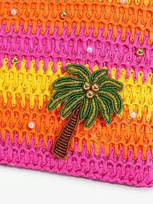 Viva Strut 1 chiếc túi xách cầm tay Dopamine phong cách đảo hè cầu vồng, túi hình cây dừa Hawaii với họa tiết hoa và hình rùa, hoàn hảo cho trang phục đi nghỉ mát của phụ nữ. - Nhiều màu C - Xem 7