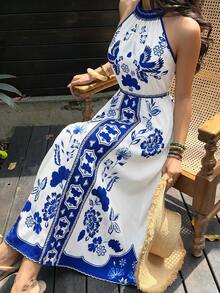 SHEIN Clasi 女式長裙 - 藍色 - 查看 4