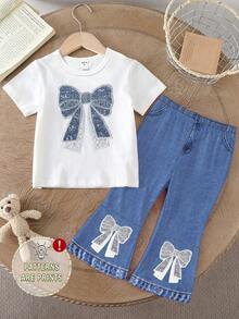 SS26 2026 Spring/Summer Fashion , Soft Toddler Girl Party Outfit - Multicolor - View 2