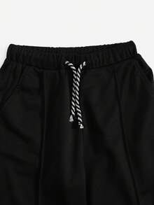 SHEIN 4pcs/Pack Tween Boy Letter Graphic 2 Top & 1 Shorts & 1 Sweatpants - Multicolor - View 4