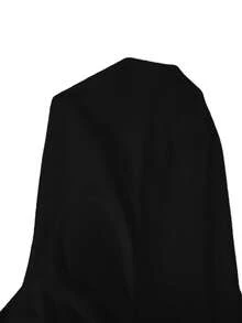 Firerie Women's Solid Color Minimalist Daily Wear Split Hem Long Sleeve T-Shirt - Black - View 12