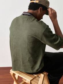 SWAVVY Áo thun nam tay ngắn cổ tròn, màu trơn, kiểu dáng thường ngày, thích hợp cho mùa hè. - màu xanh lá - Xem 1