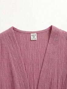 SHEIN 青少年女孩襯衫套裝 - 粉色 - 查看 4