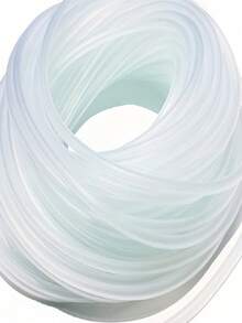SHEIN 透明柔软硅胶氧气管，适用于水族箱鱼缸气泵软管，柔韧透明，经久耐用，是气石扩散器和水培系统的理想配件。 - 白色 - 查看 8