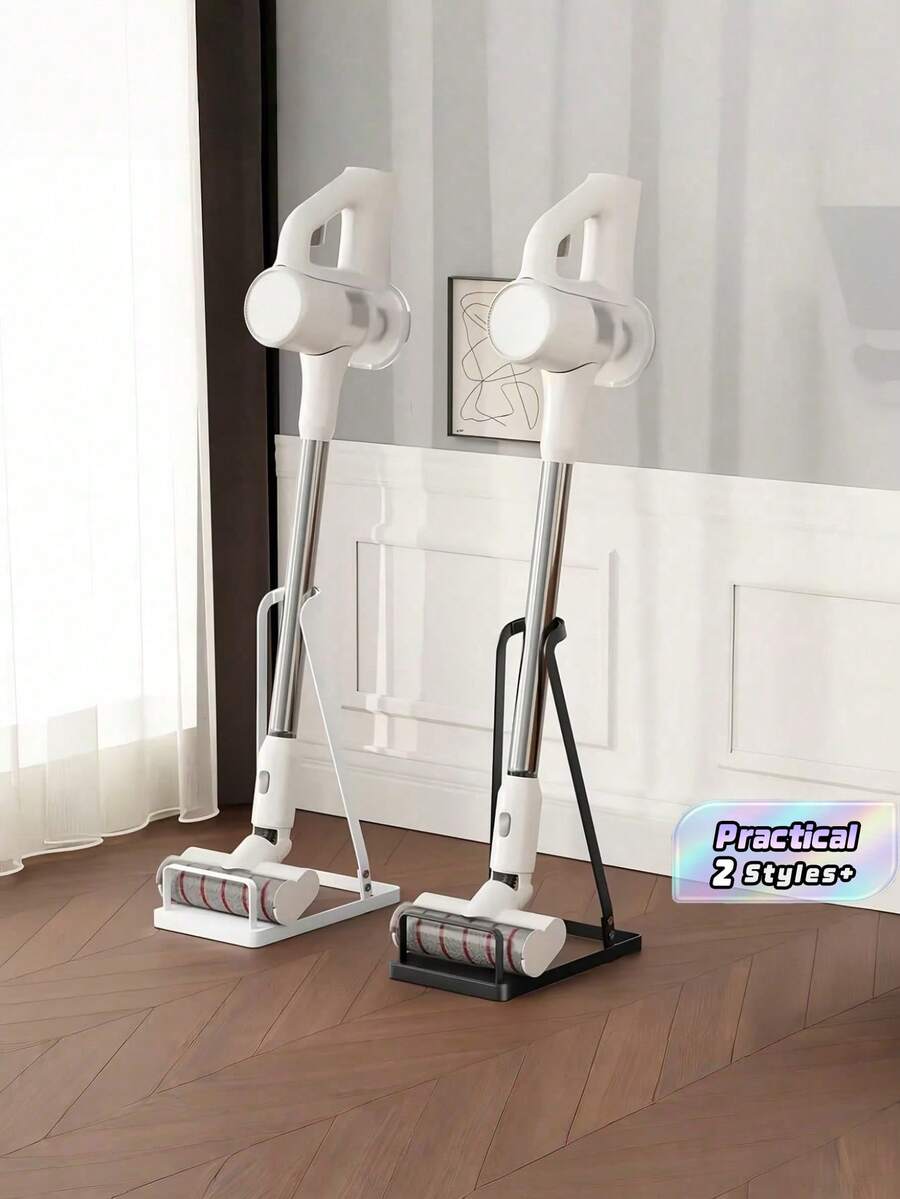This Freestanding Handheld Mop Holder Can Also Accommodate A Toilet And Vacuum Cleaner. Its Open Shelving Design Makes It Suitable For Various Settings Including Home, Office, And Kitchen. - Multicolor - View 1
