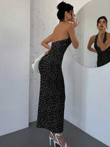 Firerie Women's Leopard Print Backless Bodycon Dress - Multicolor - View 5