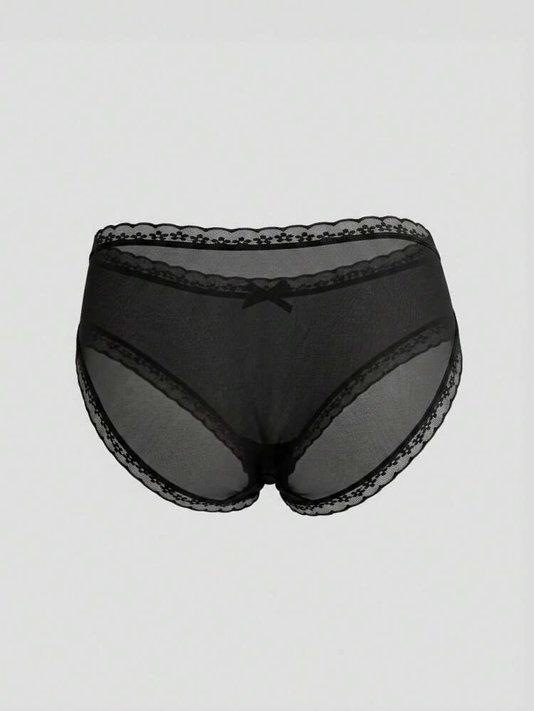 4pcs Lace Patchwork Seamless Women's Underwear For Summer