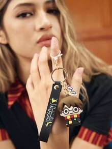 HARRY POTTER X SHEIN Cartoon Keychain, Bag Hook. - Black - View 2