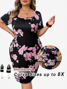 SHEIN CURVE+ Đầm ôm sát in hoa, đầm sinh nhật & dự tiệc / đầm công sở / đầm nhà thờ / đầm cưới / đầm nghỉ lễ / đầm đi biển / đầm màu pastel cho nữ / đầm tốt nghiệp / đầm tốt nghiệp màu trắng / trang phục tốt nghiệp / đầm dự tiệc cưới cho nữ / đầm dự tiệc cô dâu / đầm trắng kín đáo cho nữ / trang phục cao bồi cho nữ / trang phục rodeo cho nữ / trang phục cao bồi / phong cách Boho / quần áo Boho cho nữ / phong cách Bohemian / phong cách Boho Chic / đầm cỡ lớn / đầm mùa hè / đầm mùa xuân / đầm thanh lịch cho nữ - Nhiều màu - Xem 10
