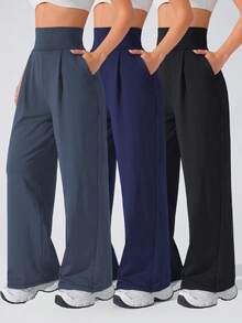 SHEIN Velisys Quần Thể thao Nữ - màu đen - Xem 1