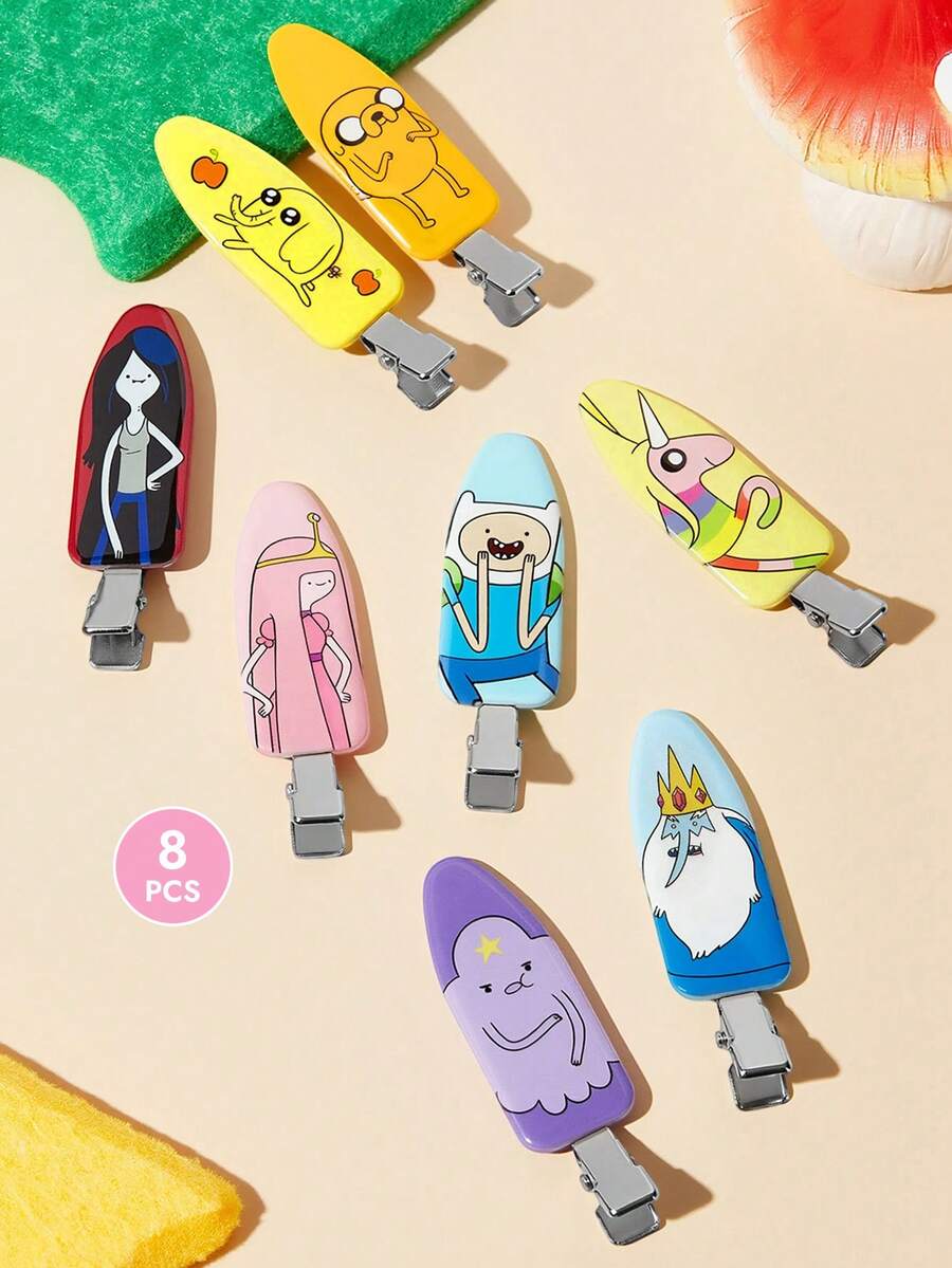 ADVENTURE TIME X SHEIN Joint Seamless Clip Set - Multicolor - View 1