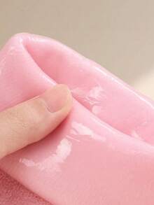 1 paire de masque pour les pieds hydratant et éclaircissant à l'huile essentielle, gants hydratants, pour les soins des pieds secs et fissurés, chauffe-pieds et jambes en gel, pour l'hydratation des pieds - Rose bonbon - Voir 7