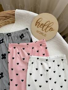 3 piezas Pantalones para bebé niña - Multicolor - Ver 6