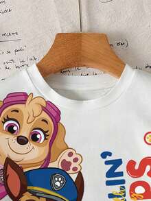 SHEIN | PAW Patrol Áo thun ngắn tay in hình hoạt hình dành cho bé trai, nhiều chiếc - Nhiều màu - Xem 4