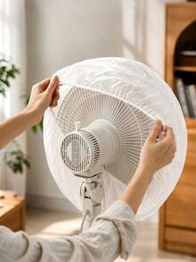 1pc 18 Inch Fan Cover,White Half-Wrap Fan Dustproof Cover For Home Use, Waterproof, Moisture-Proof, Dustproof Fan Protective Cover, Easy To Put On And Take Off, Washable And Reusable, Keeping The Fan Clean For School,Office,Household,Travel,Washable,Reusable,Bag,Organizer,Storage Christmas For Holiday Gift Giving - Multicolor - View 8