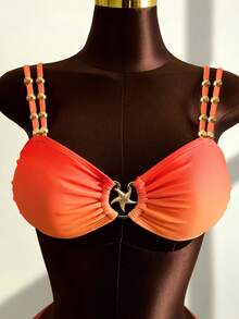 Zestiva Bộ bikini 3 mảnh ombre ánh kim mới năm 2026, đồ bơi gợi cảm cho kỳ nghỉ biển. - Nhiều màu - Xem 5