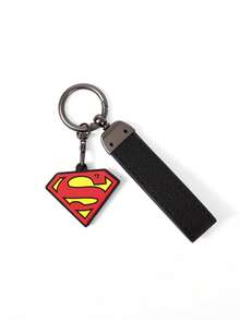SUPERMAN X SHEIN 可爱又有趣的钥匙套 - 黑色 - 查看 3