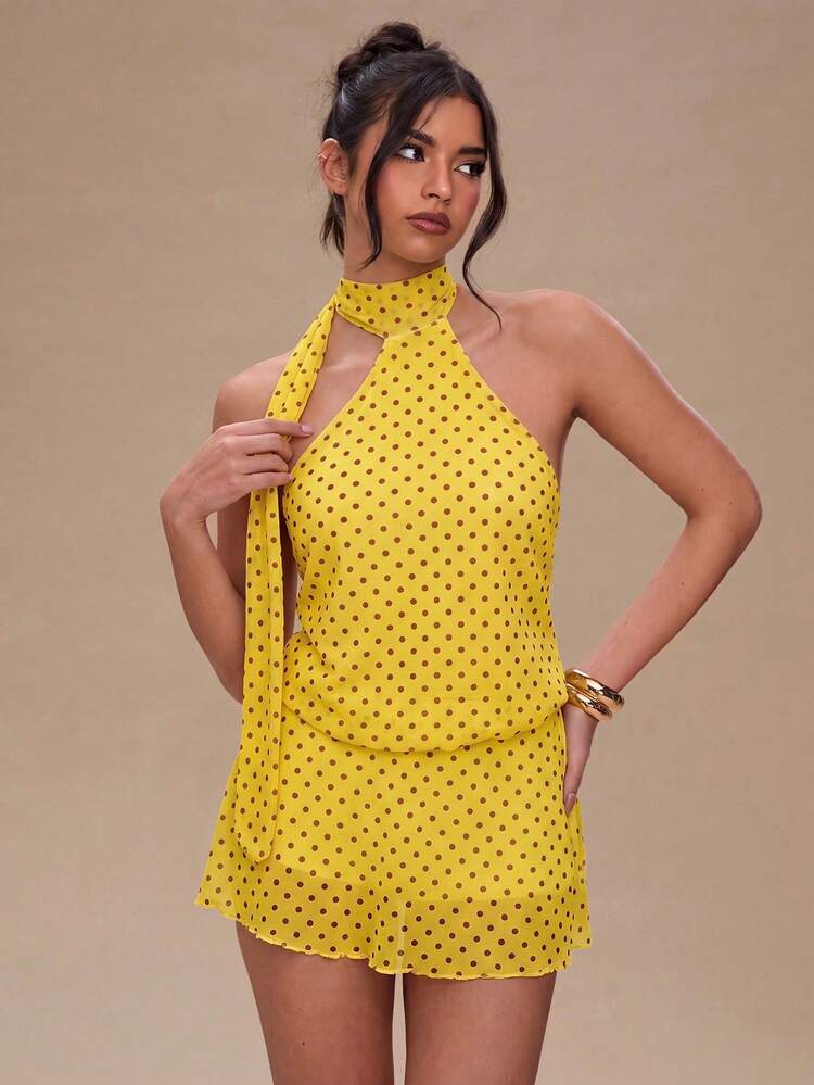Women Active Dresses - 鵝黃 - 查看 6