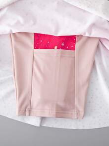 SHEIN 女童渐变印花运动连体衣 - 藍色 - 查看 8