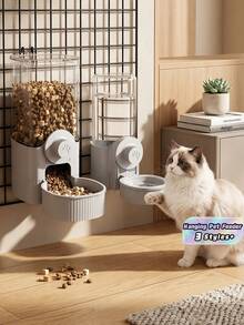 Bebedouro Suspenso para Animais de Estimação e Acessórios de Bebida, Alimentador Automático Suspenso para Gaiola, Fonte de Água para Gatos e Comedouro para Coelhos, Garrafa de Água Suspensa Automática e Bebedouro para Cães, Suprimentos de Bebida para Gatos e Cães - Multicolorido - Visão 1