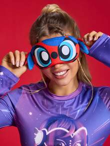 Miraculous Ladybug X SHEIN 1. 可爱卡通睡眠眼罩，带3D耳朵，有效遮光，不拉扯头发，采用柔软面料制成，非常适合睡眠。 - 寶藍色 - 查看 3