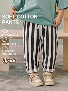RANDOM  4PCS, Refreshing Striped Design With Fresh Vintage Vibe, Pairs Well With All-Match Tops For A Textured Look, - Multicolor - View 8