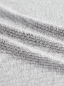 SHEIN BASICS 女款素色時尚百搭圓領短版休閒背心上衣夏季服飾 - 灰色 - 查看 10
