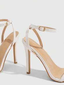 CUCCOO SZL Women's Elegant Minimalist Heeled Sandals For Commuting Valentine's Day Spring Shoes Summer - Oily white - View 5