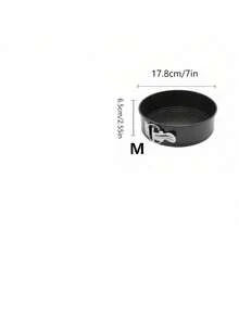 1pc / 3pcs, Lockable Bottom Spring Cake Mold, Loose Bottom Baking Cake Mold, Removable Non-Stick Baking Pan, Oven Accessories, Baking Tools, Kitchen Gadgets, Kitchen Accessories, Home Kitchen Supplies - Black - View 12