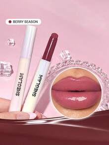 SHEGLAM Pout-Perfect Shine 豐唇膏-莓果季節保濕豐唇固體唇彩不黏滋養豐唇精華椰子油唇膏唇部化妝品紫色豐唇膏 品牌 美容 化妝 化妝品 適合女性與女孩 完美搭配夏季春季 Y2K 時尚 流行 生日 母親節禮物 假期 派對準備就緒 最佳顏色 - Berry Season - 查看 1