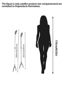 Portable Stainless Steel Litter Pickup Tongs, Extend Reach Trash Claw For Home, Sanitary Forceps Litter Picker Tool, No Bending Over - Multicolor - View 4