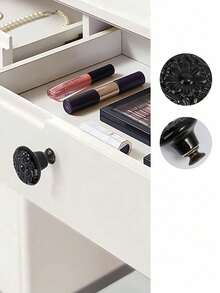 2/5pcs Drawer Knobs, Highly Attractive Cabinet Knob Pull Minimalist Handle , Stainless Steel Porcelain Ceramic Kitchen Cabinet Vintage Handle, Cabinet Bathroom Modern Door Handle,Kitchen Creative Drawer Furniture Hardware - multicolor - View 2
