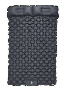 1pc Inflatable Double Sleeping Pad With Built-In Pillow And Air Pump, Ultra-Lightweight Portable Waterproof Camping Mat - Multicolor - View 1