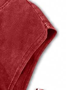 Manfinity Roghcode Tank Top Katun Minimalis Gaya Goth Pria, Burgundy, Musim Panas, Pakaian Jalanan, Liburan Kota, Hem Pendek Bertekstur Rusak, Tekstur Timbul Salib Sederhana, Hadiah Kasual - Merah - View 5