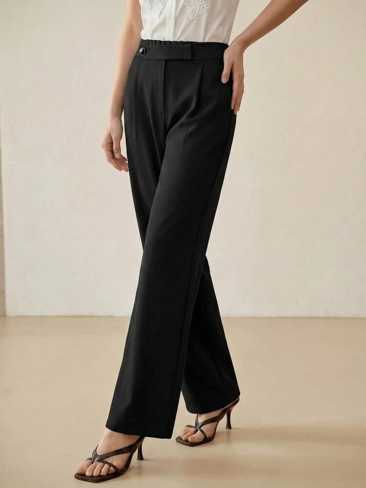 PRESS CREASE BUTTON PANTS