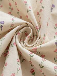 Veyra Day Bộ chăn ga gối 3 món 100% polyester, họa tiết hoa tươi tắn, thiết kế hai mặt (mặt AB) (Bao gồm: 1 vỏ chăn + 2 vỏ gối; Không bao gồm ga trải giường và ruột chăn/lõi chăn) - Mùa hái hoa - Xem 10