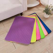 Reusable Washable Pet Pee Pad, Non-Slip Super Absorbent Dog Training Mat - Blue - View 3