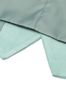Manfinity Bizformal Men Light Green V-Neck Waistcoat And Pants Suit Set, Ceremony, Formal - Green - View 3