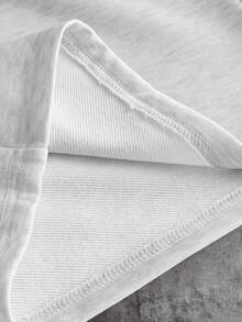 AXEPEAK Pantalones cortos de verano para hombres con cintura con cordón y bordado en gris claro - Gris Claro - Ver 7