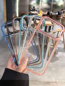 1 Transparent Shockproof Minimalist Lens Stand Case Compatible With IPhone 17 Pro Max 17 Pro 16 Pro 15 14 13 Pro Max 16 Pro Max 14 15 16 Plus Daily Protective Phone Accessories - Clear - View 6