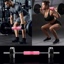 1 Thick Foam Barbell Squat Pad - Barbell Pad For Hip Push, Squat And Lunge - Neck And Shoulder Squat Bar Pad For Extra Comfort, Very Suitable For Gym Exercise And Weight Lifting - Black, Pink - Pink - View 5