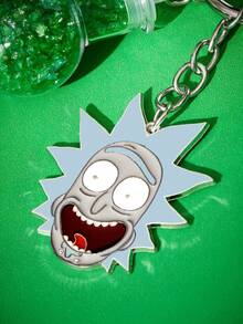 Rick and Morty X SHEIN 可爱卡通锌合金包包挂件、吊坠、纪念品、收藏品，适合作为礼物、钱包、书包、背包、汽车配件。 - 彩色 - 查看 2