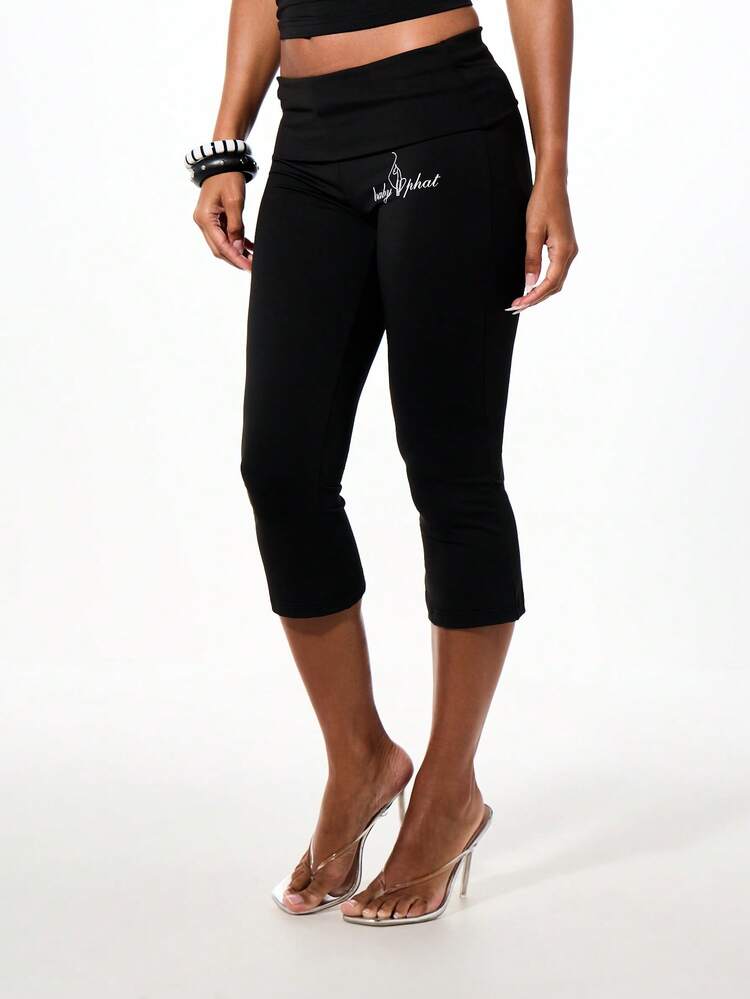 BABYPHAT SDBP992 - KICK FLARE CAPRIHOSEN MIT NIEDRIGER TAILLE