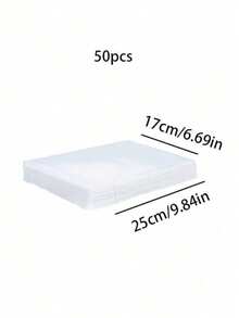 50pcs Transparent Vacuum Bags, Matte Finish Sealed Bags, Plastic Packaging Bags, Vacuum Compression Fresh Keeping Bags - Multicolor - View 10
